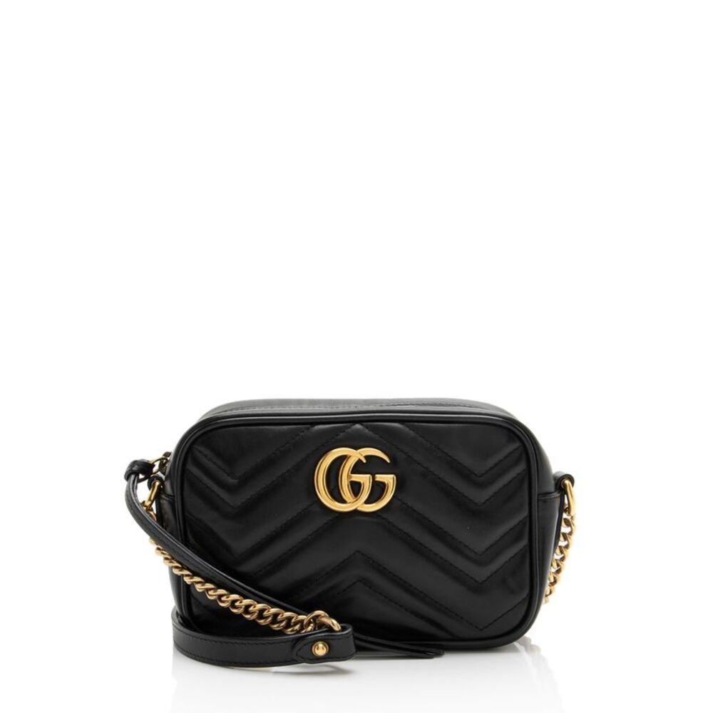Gucci Matelasse Leather GG Marmont Mini Camera Bag